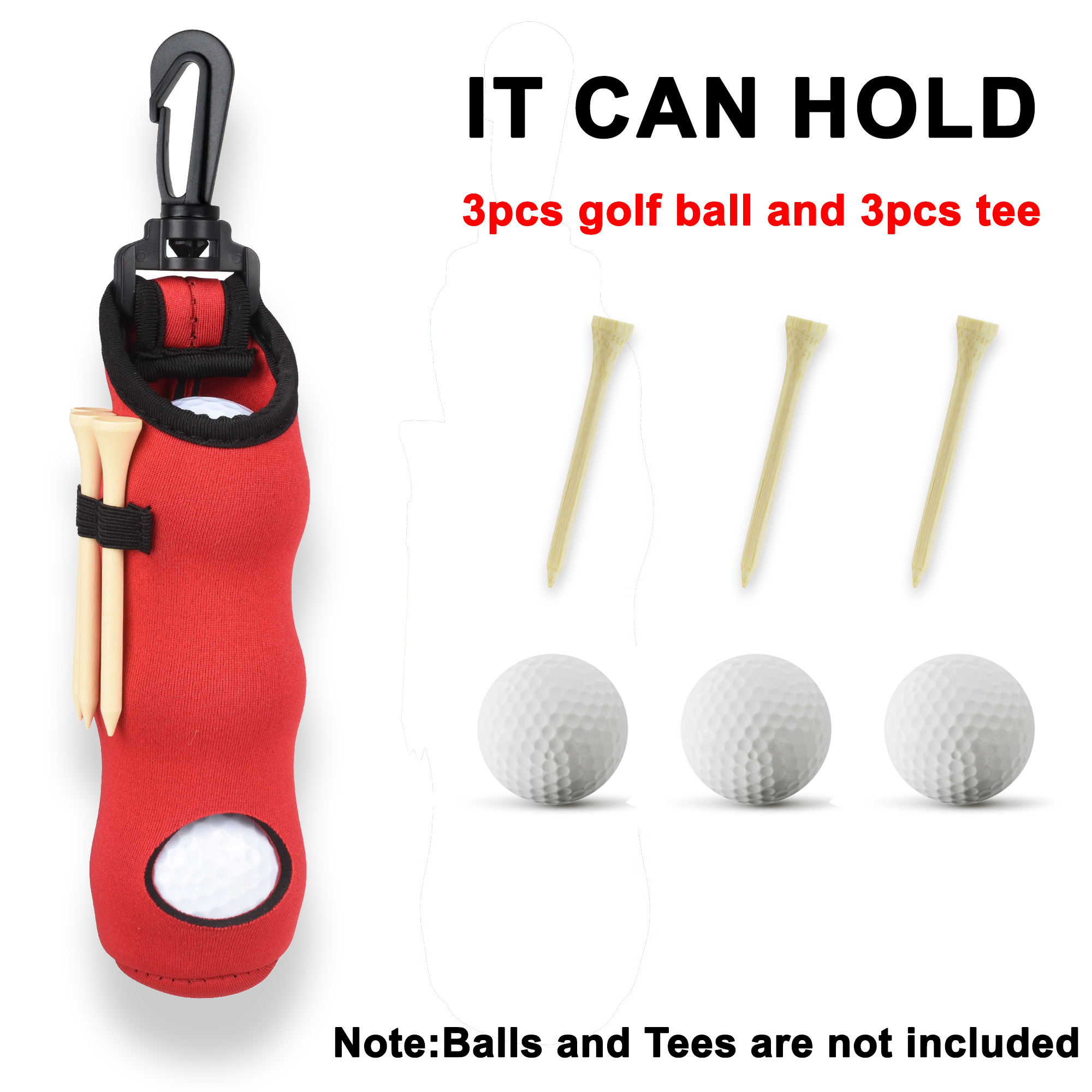 Golf Tee Holder Neoprene Golf  - Golf Equipment Bag ulasan dan harga